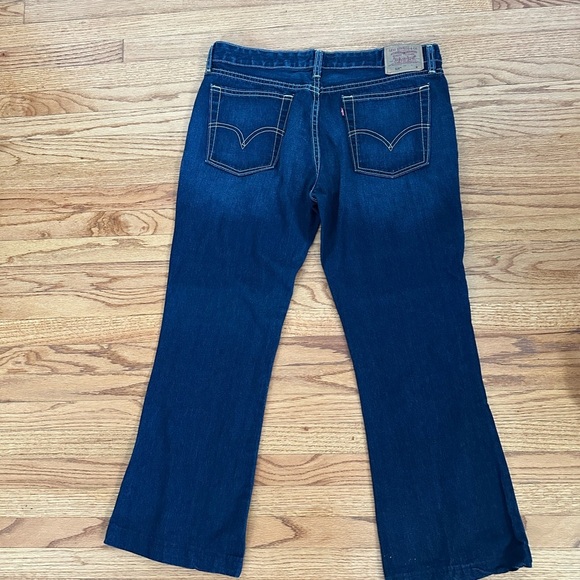 Levi's 518 Women's Straight Leg Jeans in Deep Blue - Picture 3 of 7